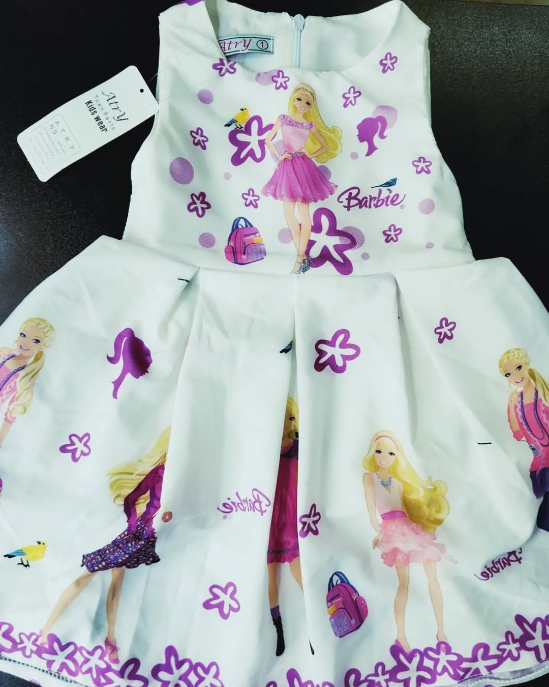 سارافون دخترانه طرح باربی