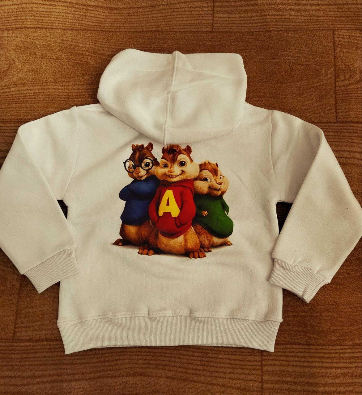 هودی بچگانه دورس تو کرکی گرم بالا طرح آلوین