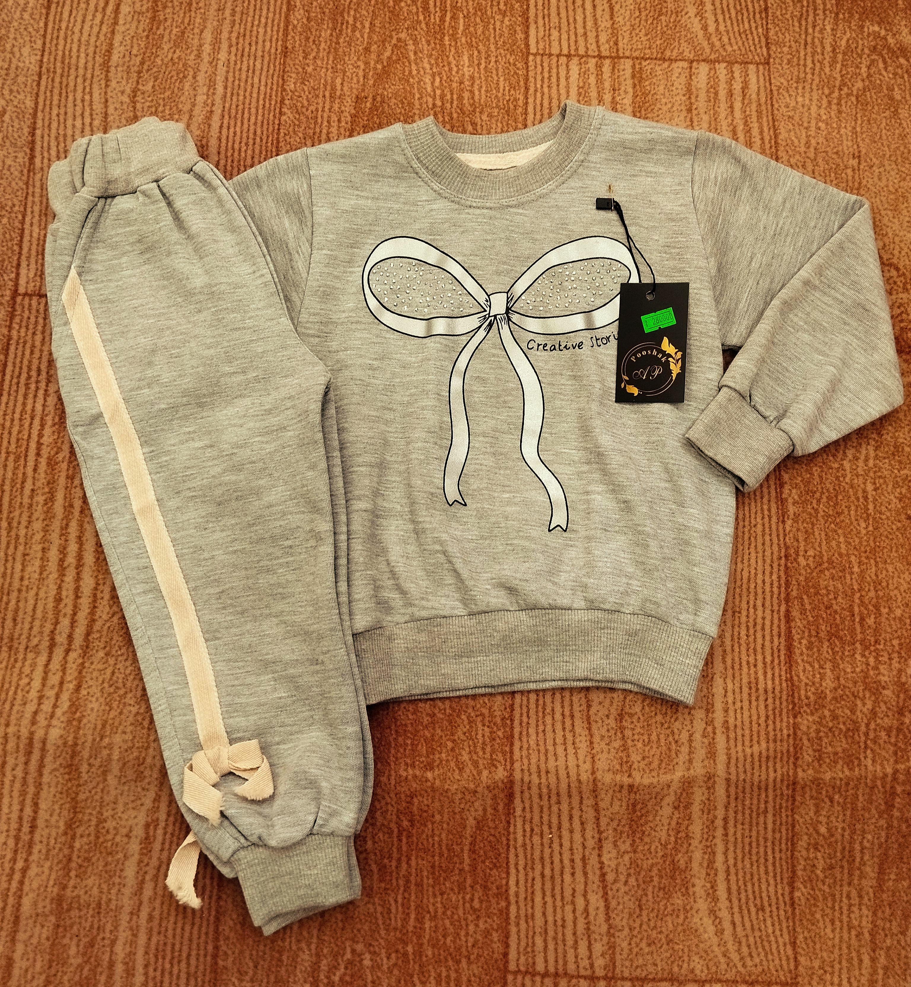 بلوز شلوار دخترانه مدل پاپیونی